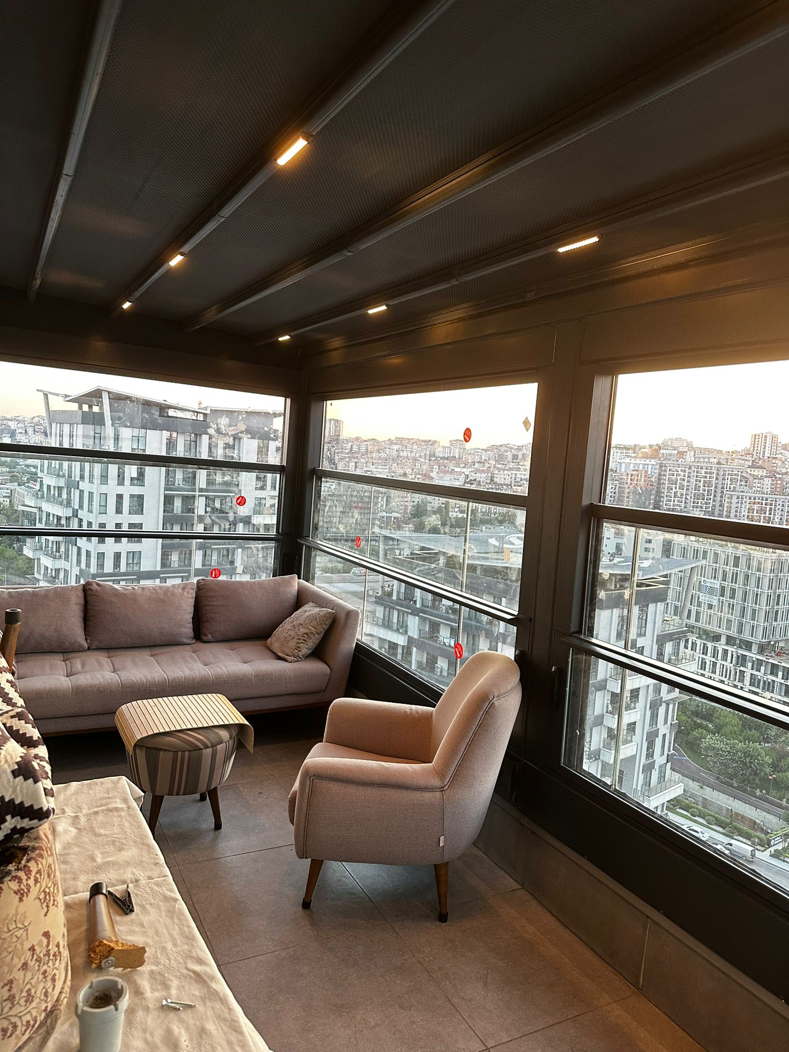 Kış Bahçesi Projesi Giyotin Cam - Kağıthane